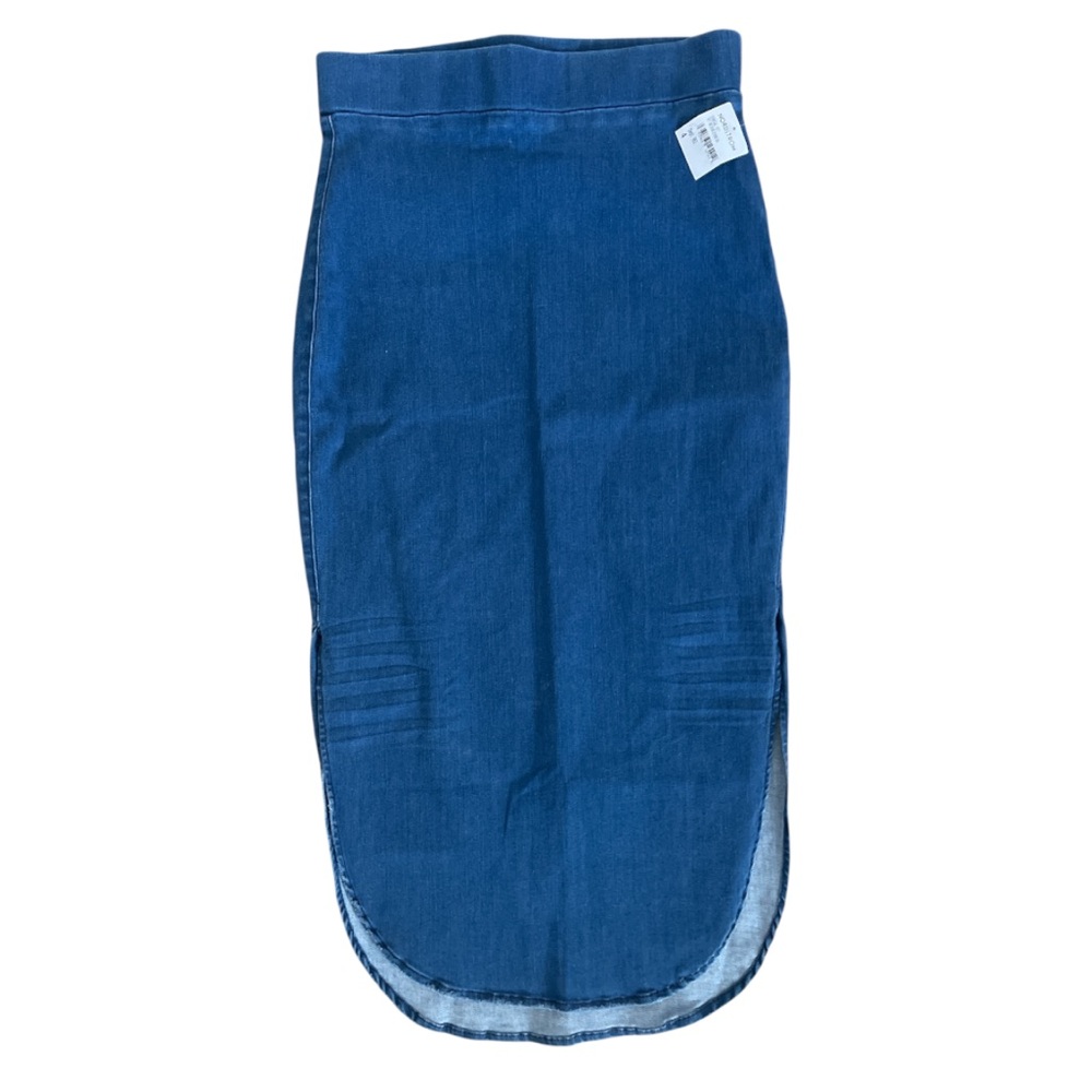 Frank & Eileen Italian Performance Denim Midi Pencil Skirt NWT Size 4